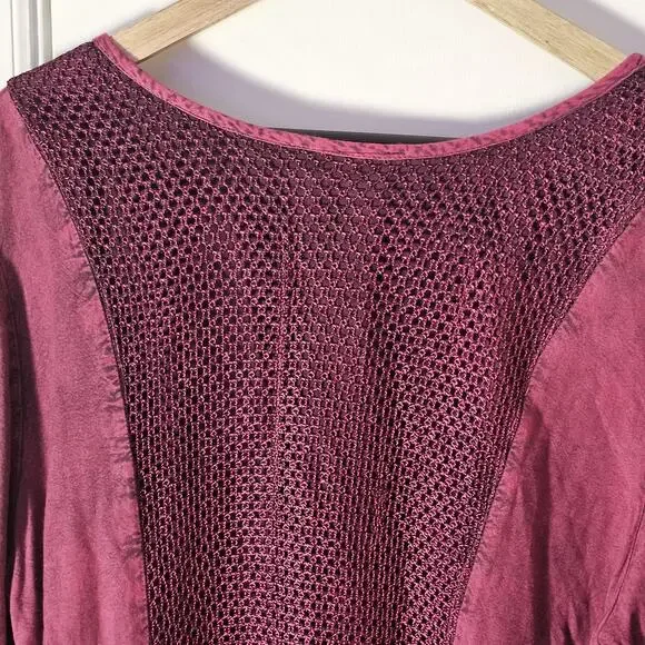 Pyramid Collection Boho Top Sz 1X Whimsy Bell Sleeve RenFair Braided Embroidered - Picture 7 of 7